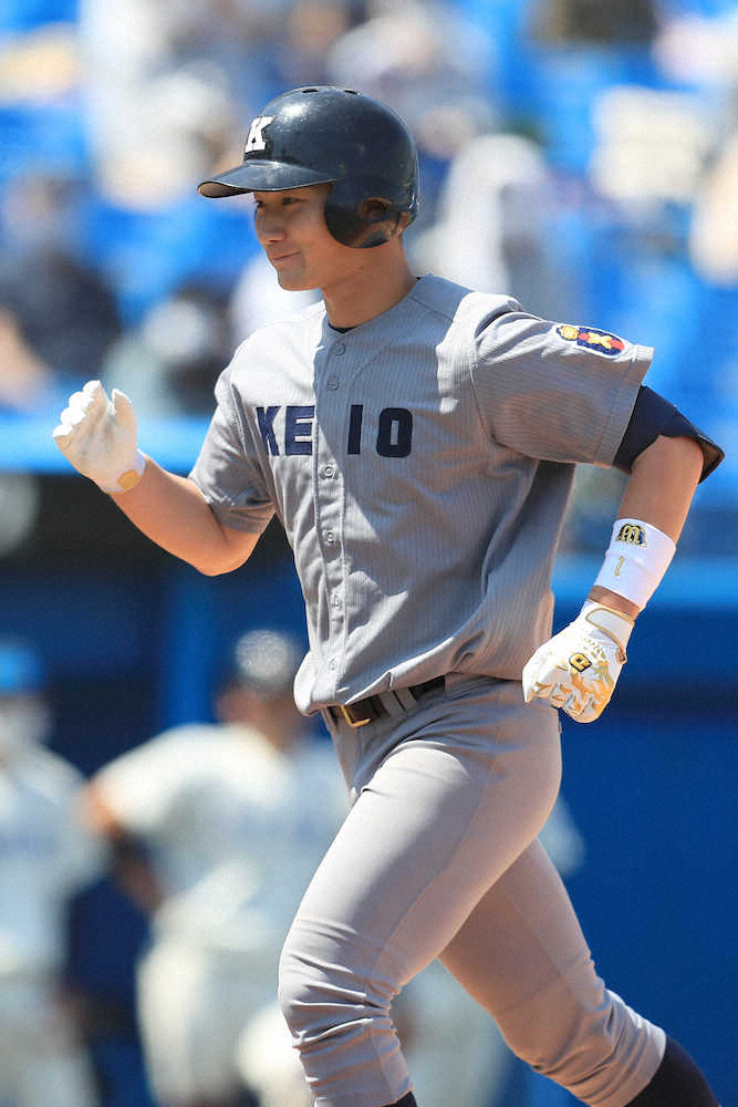 【画像・写真】慶大・正木　現役トップ通算7号　前日の無安打敗戦の雪辱果たした