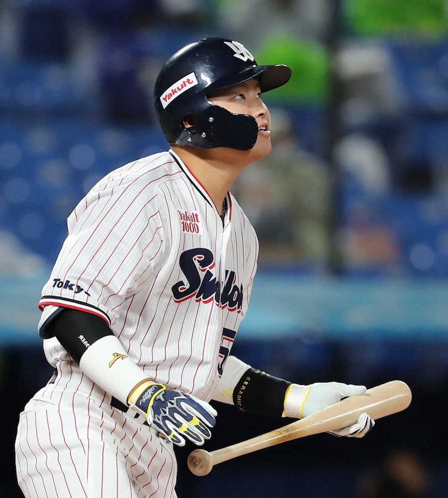 【画像・写真】ヤクルト・村上　2冠弾！池江の4冠魂に感動　セ界トップ6号3ラン＆15打点「完璧でした」