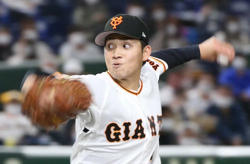 【画像・写真】巨人・高橋　開幕3連勝！自己最長8回6安打1失点「少し自信になると思う」