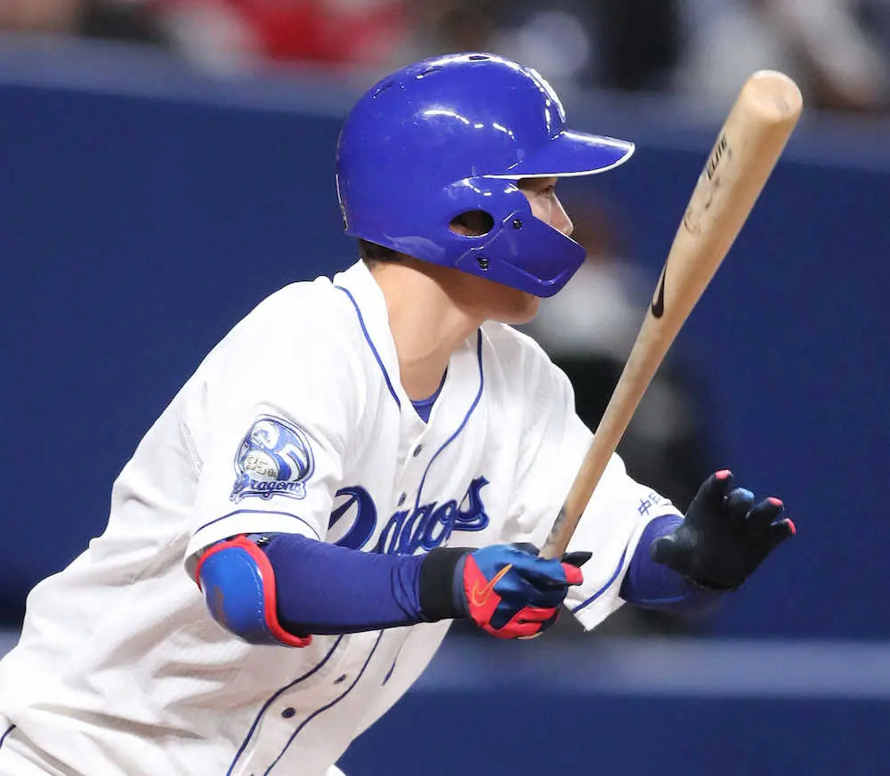 【画像・写真】中日・京田が「眠り」から覚めた　3点劣勢の4回好機で今季初タイムリー