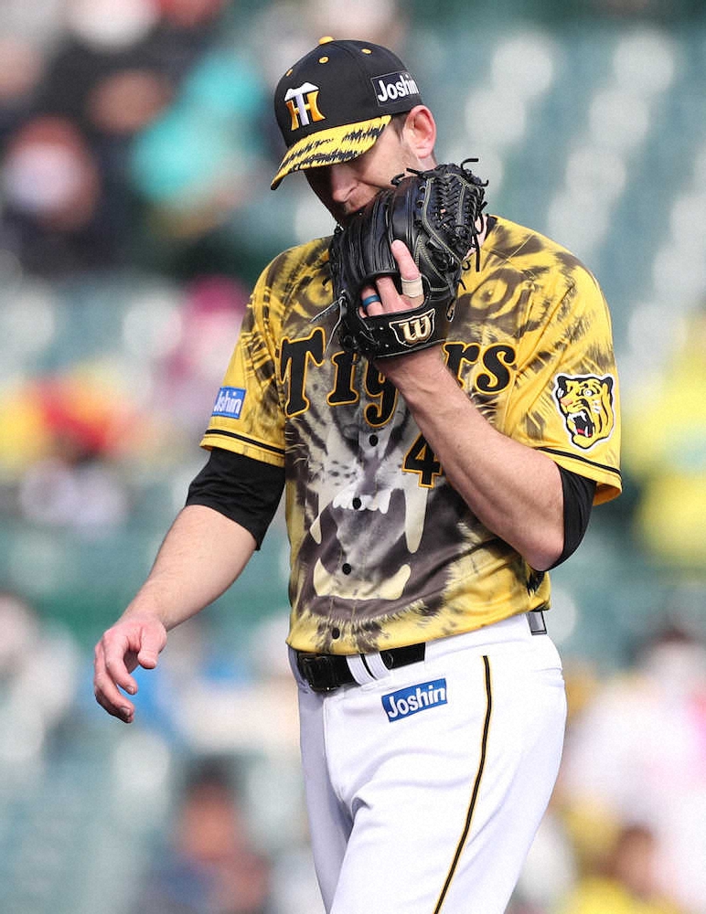 神 ヤ 5 5回 グローブを噛むガンケル 撮影 平嶋 理子 スポニチ Sponichi Annex 野球