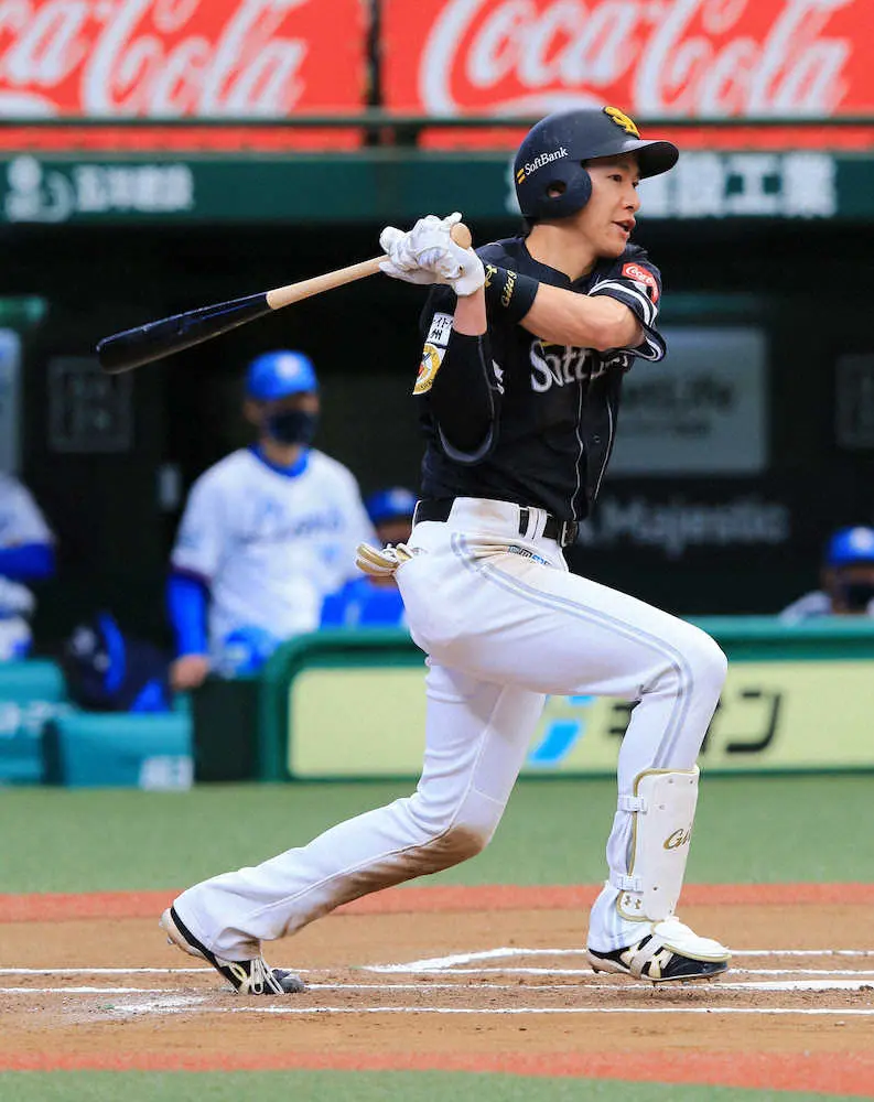 【画像・写真】ソフトB中村晃が9回に起死回生弾！ギータも全快4安打