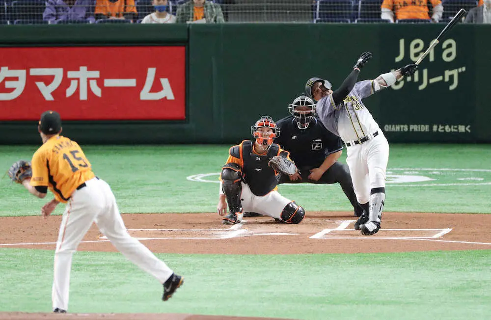 【画像・写真】阪神、いきなり「不敗神話」モード　初回にマルテがソロ　先制すれば15戦全勝、本塁打が出れば12連勝中