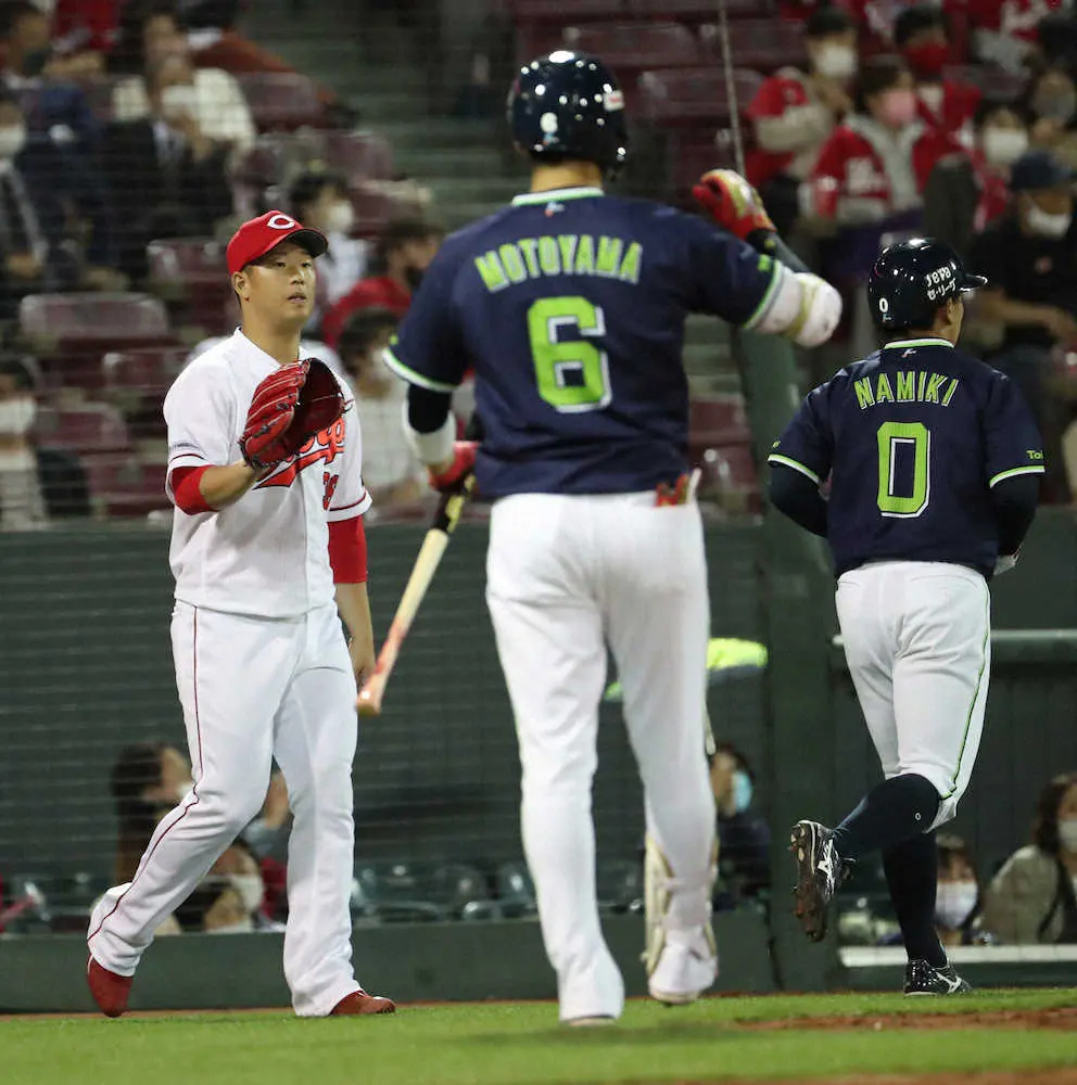 【画像・写真】あぁ…広島　ついに借金生活転落　8回塹江が3失点して勝ち越し許す　小園は今季初打席で適時打