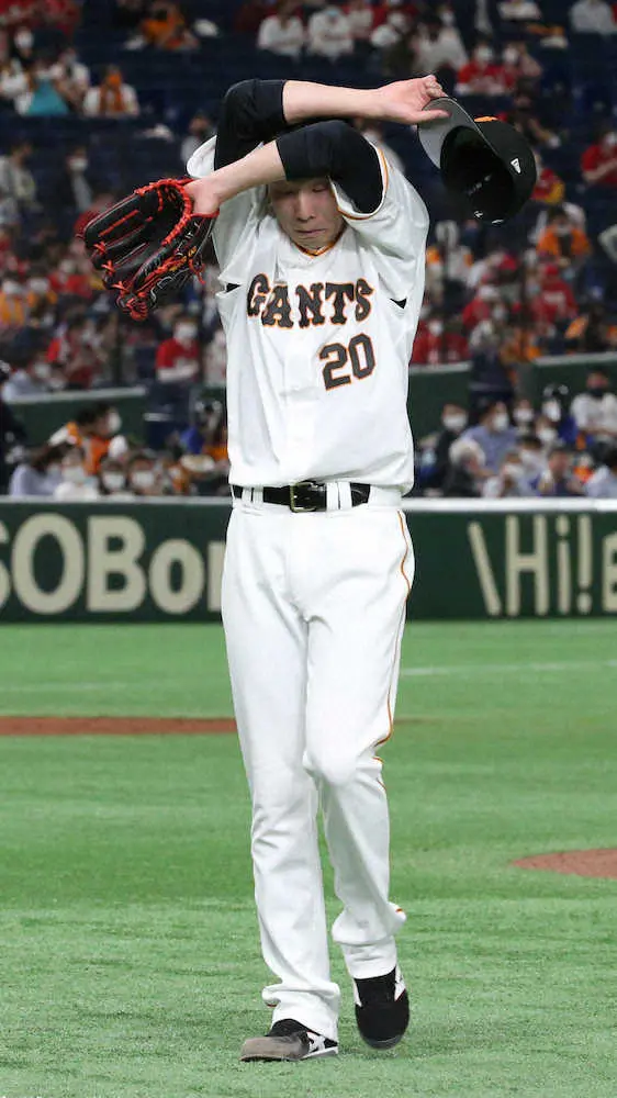 【画像・写真】巨人・戸郷、一球に泣き2敗目　登録抹消も視野に登板間隔空ける方針