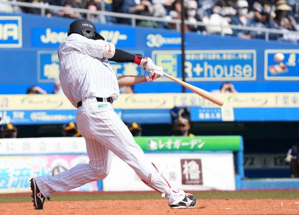 【画像・写真】ロッテ　安田＆山口が初のYY砲アベック弾「初めて安田さんと同じ日に打てたので…」