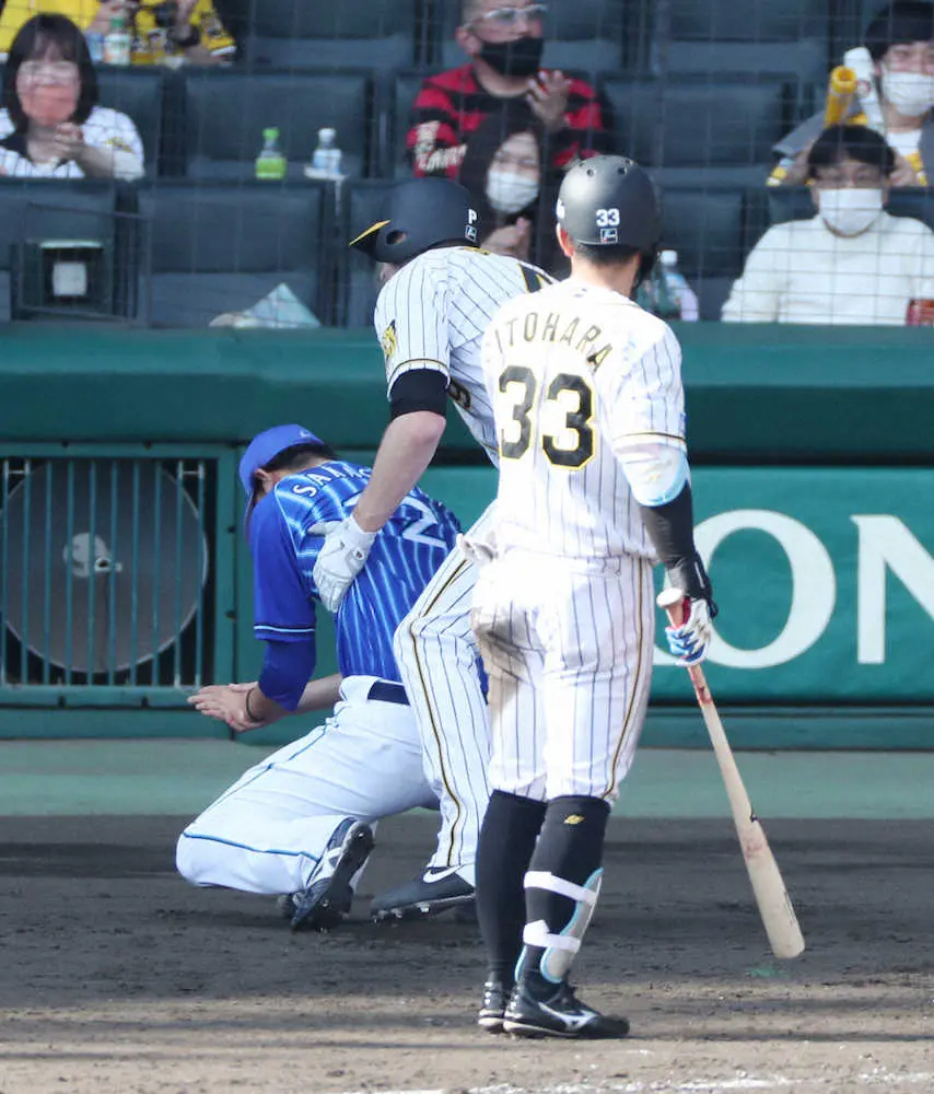 【画像・写真】阪神「ガンケル」がトレンド入り　接触した阪口への対応が話題「惚れました」「優しさを感じた」