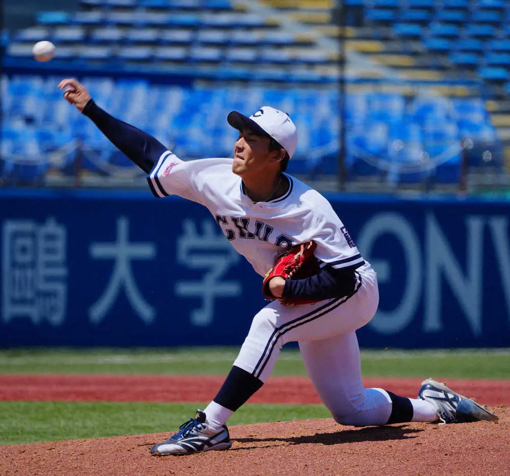 【画像・写真】中大エース皆川がリーグトップ5勝目　「寝だめ」で疲れ知らず！？