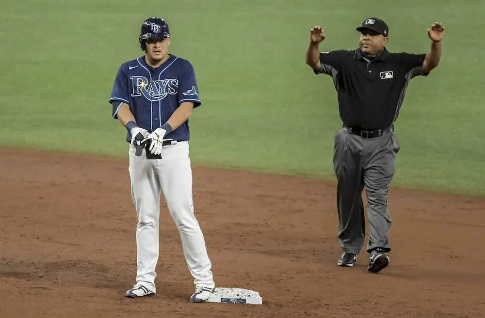 【画像・写真】レイズ・筒香　2試合連続安打！3の1で打率・193、5試合ぶりスタメン チームは連敗脱出し5割復帰