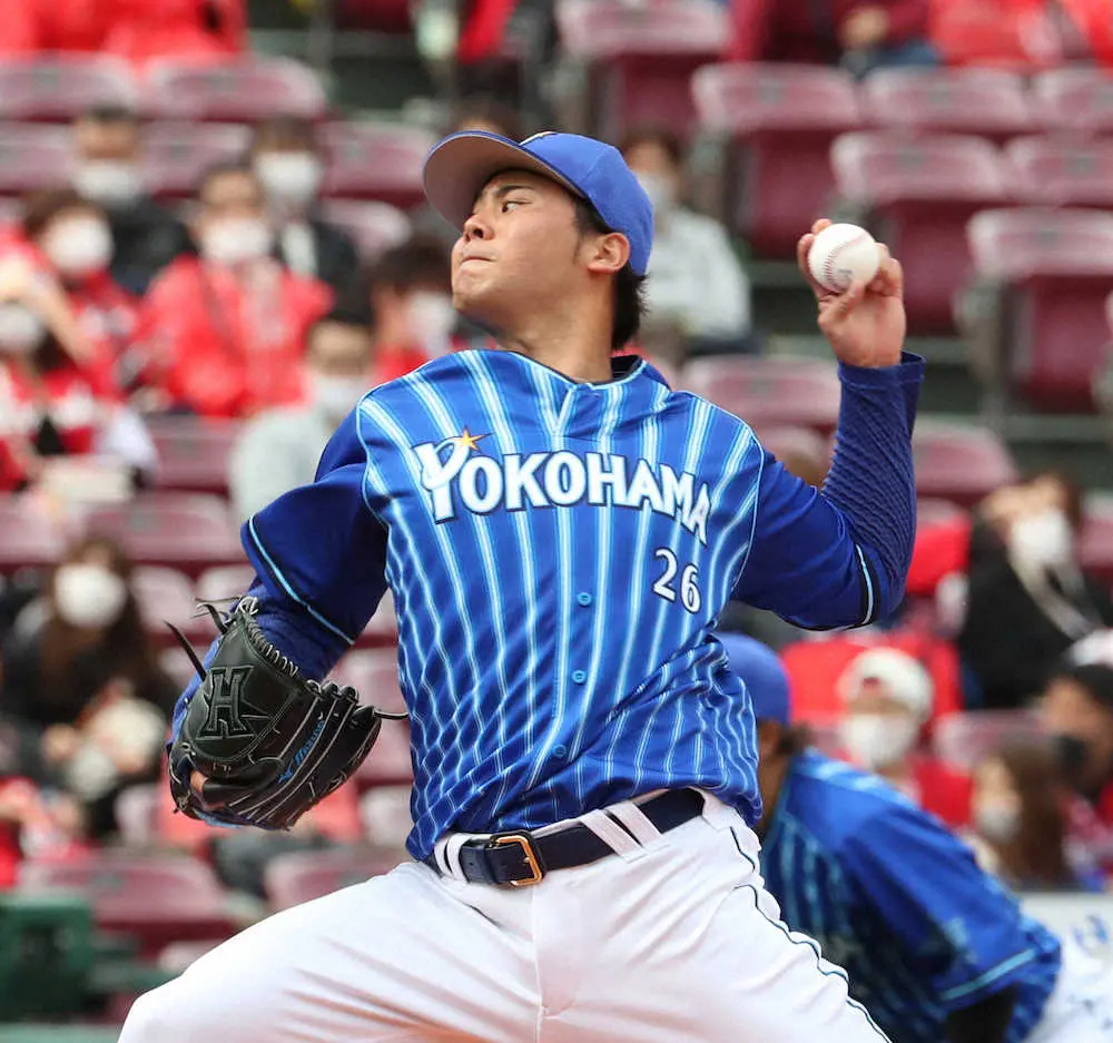 【画像・写真】DeNA浜口　7回途中3失点“開幕投手しんがり白星”権利持ち降板　今季6度目の先発