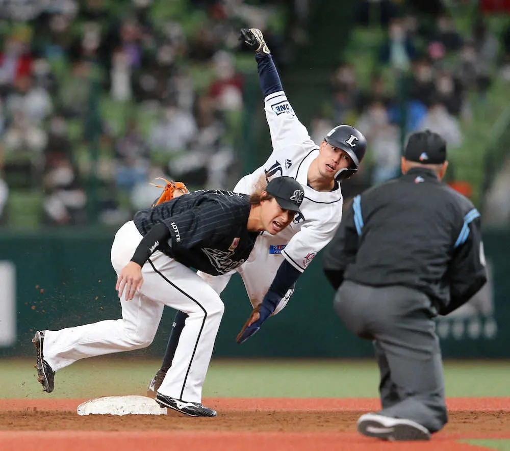 【画像・写真】西武ドラ4・若林「盗塁王」へ両リーグ最速10盗塁！球団月間新人記録8盗塁に到達