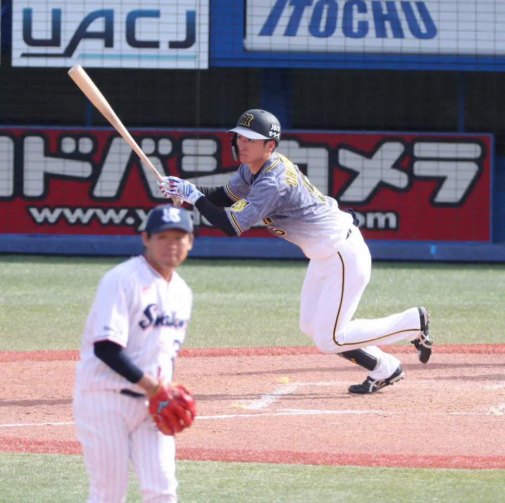 【画像・写真】阪神が「ラッキー」勝ち越し点　5回の好機で相手の三塁手オスナが大暴投