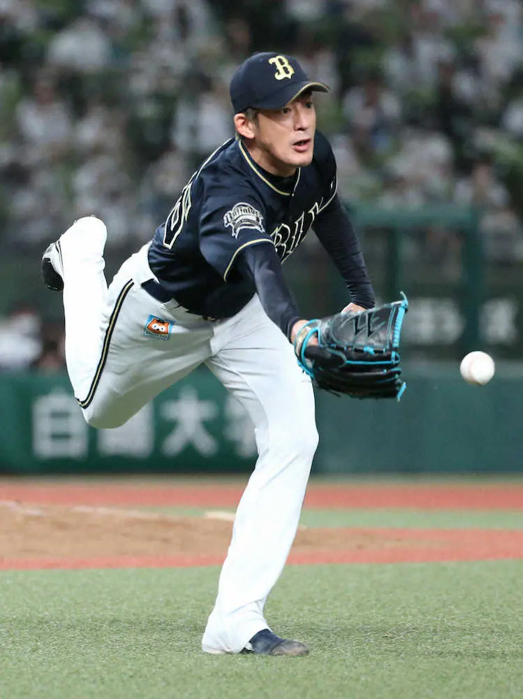 【画像・写真】打球直撃もオリックス・能見は踏ん張った　患部のお尻をアイシングし「でかくなりました」