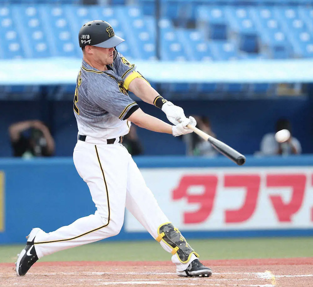 【画像・写真】阪神・サンズ　不敗神話8号　大山の一打に奮起　一発打てば7戦7勝