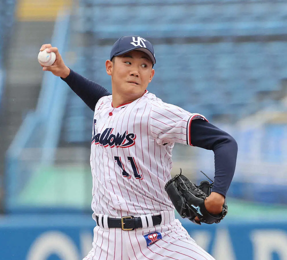 【画像・写真】ヤクルト・奥川　プロ最長6回2失点力投も2勝目ならず　3回2死から2連続四球「もったいなかった」