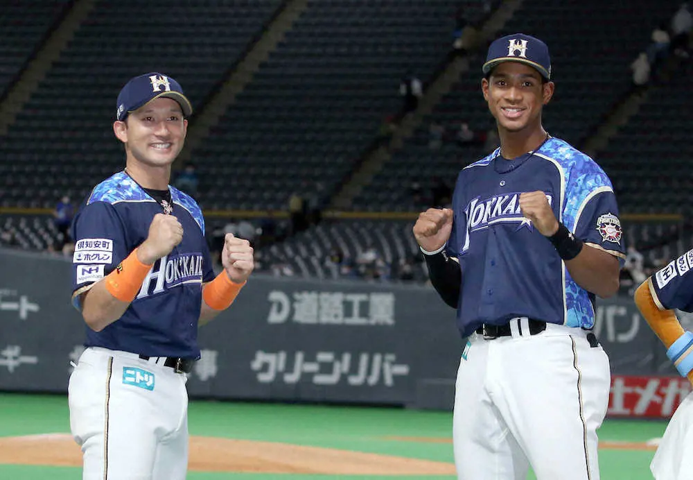 【画像・写真】日本ハム・杉谷　2試合連続お立ち台に歓喜「バット振っていいと言われた」　万波の“秘話”も明かす