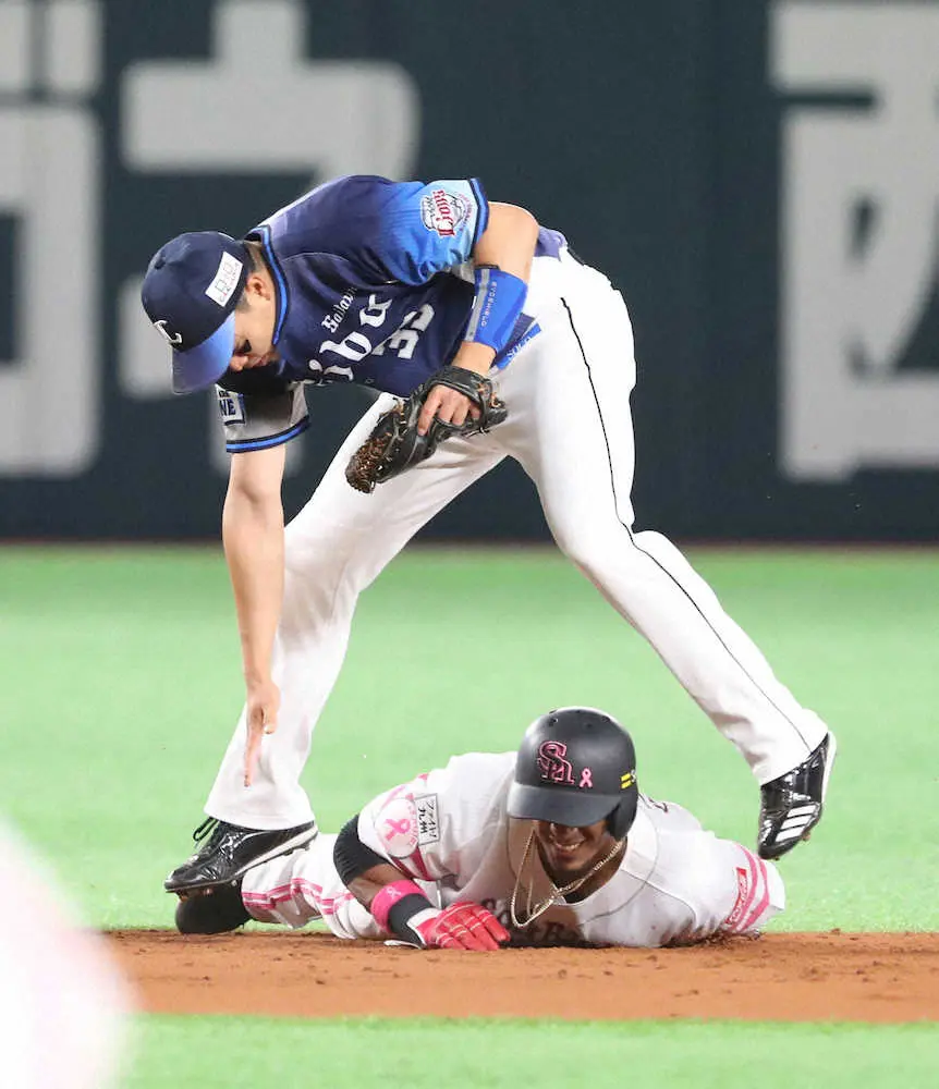【画像・写真】ソフトバンク痛すぎる…グラシアル右手骨折　3週間患部固定