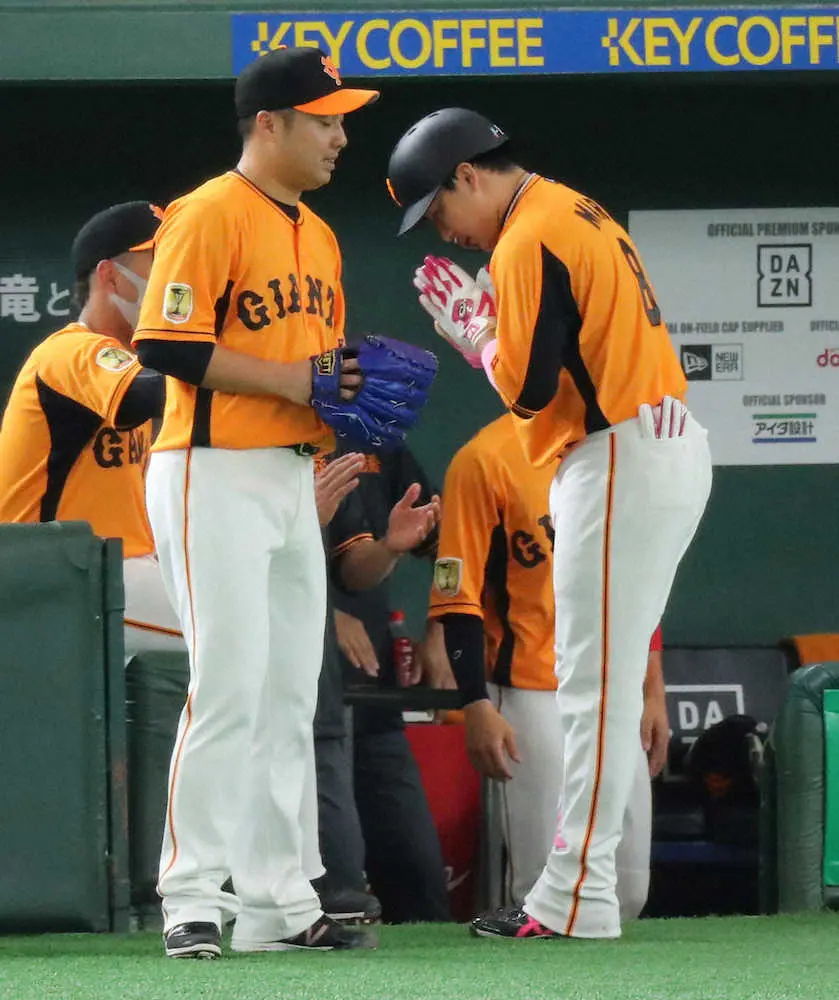 【画像・写真】巨人・丸　母の日限定“ピンクバット”で特大先制弾！　全国のお母さんに感謝の丸ポーズ