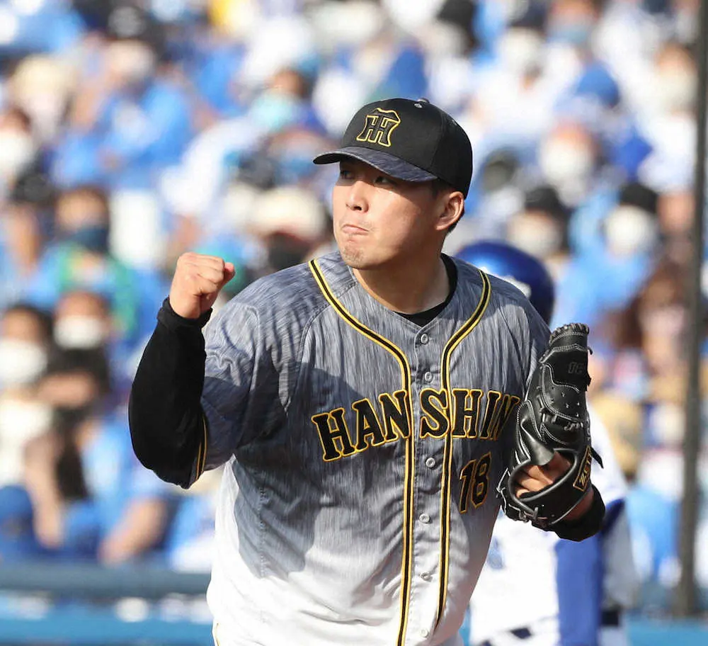 【画像・写真】阪神・馬場　緊急登板も3回無失点で今季1勝「相手に流れを与えない投球を心がけた」
