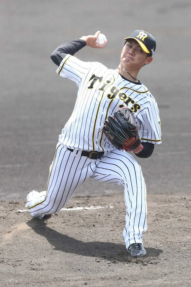 【画像・写真】阪神・西純、2軍戦で好投　2勝目も2被弾には反省