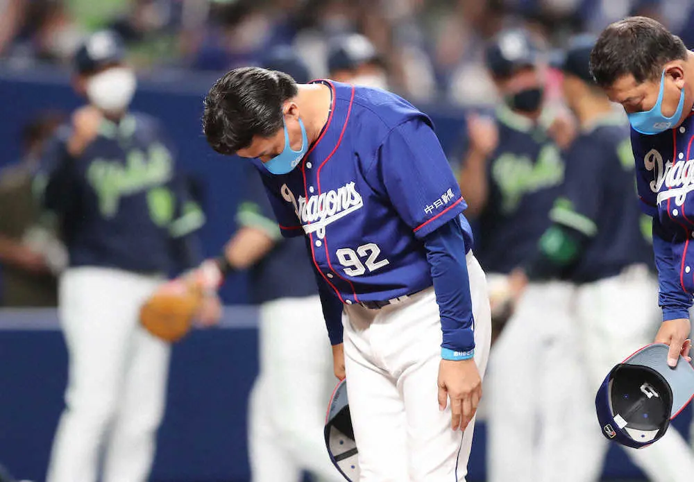 【画像・写真】中日　今季リーグ最少109得点…与田監督「力を付けるしかない」