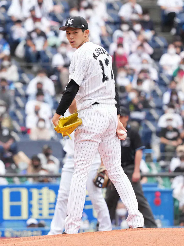 【画像・写真】ロッテ・朗希　走者置いた状態での投球　課題克服へ1軍で突貫修正