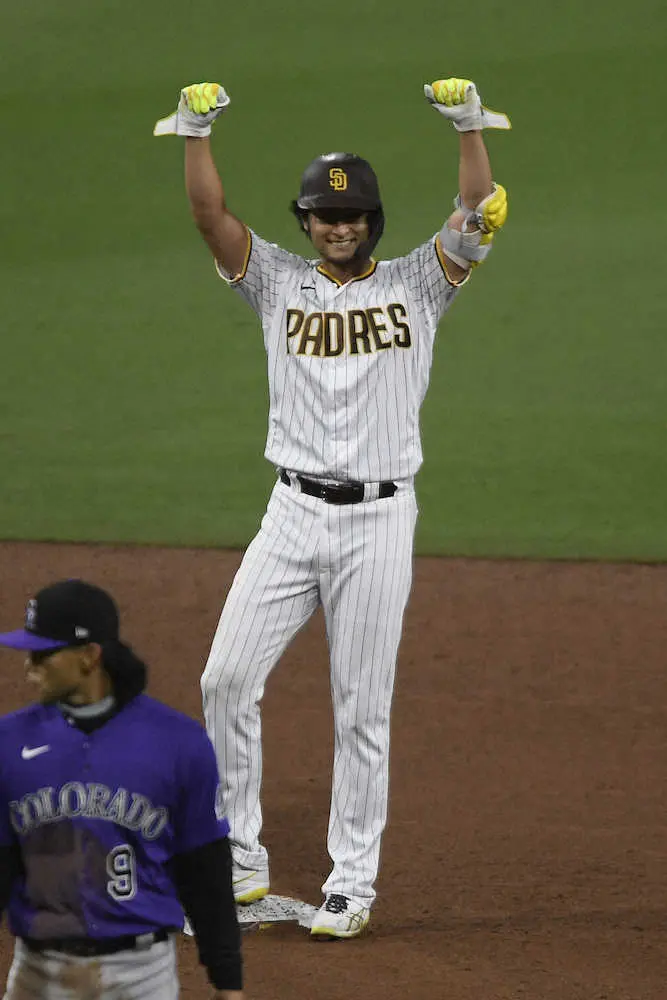 【画像・写真】パドレス・ダル　「ひらめき」ズバリ!7回10K零封で4勝目　打っても嬉しい今季初安打