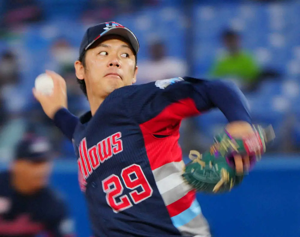 【画像・写真】ヤクルト　9回ヒヤリも…小川が8回3安打無失点で4勝目　西浦2号ソロの1点守り抜く