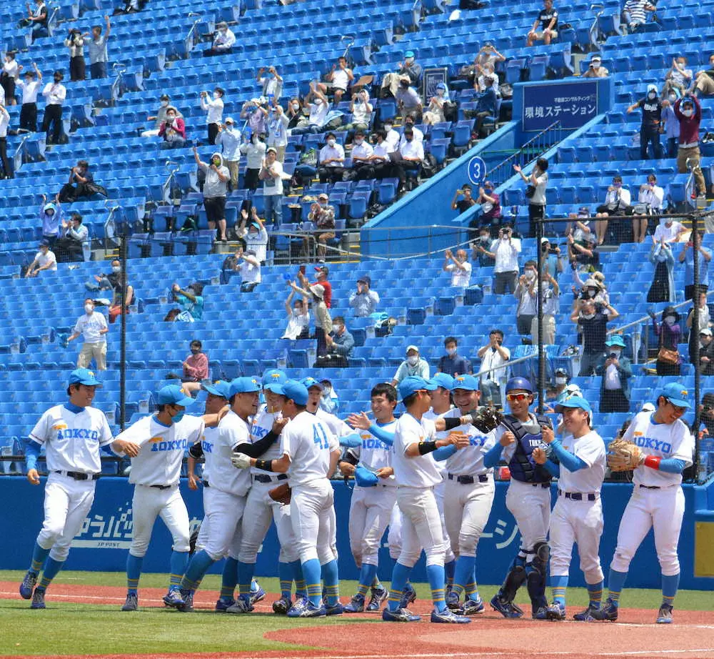 【画像・写真】東大　17年秋以来7季ぶり勝利！頭と足使って連敗64でストップ