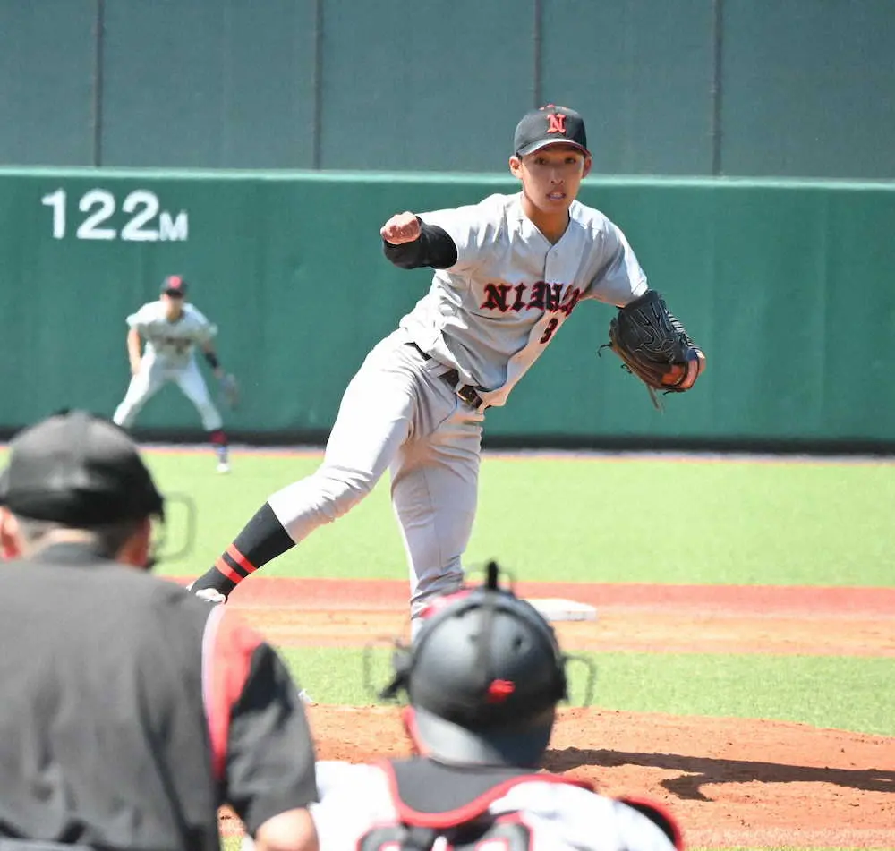 【画像・写真】日大の右腕・赤星優志が150キロ超え連発　東都2部優勝へ弾みをつける完封勝利