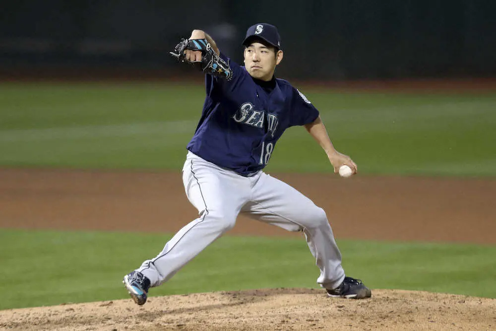 【画像・写真】マリナーズ・菊池雄星、5戦連続QSで今季2勝目　「背中つって」7回途中降板も無事強調