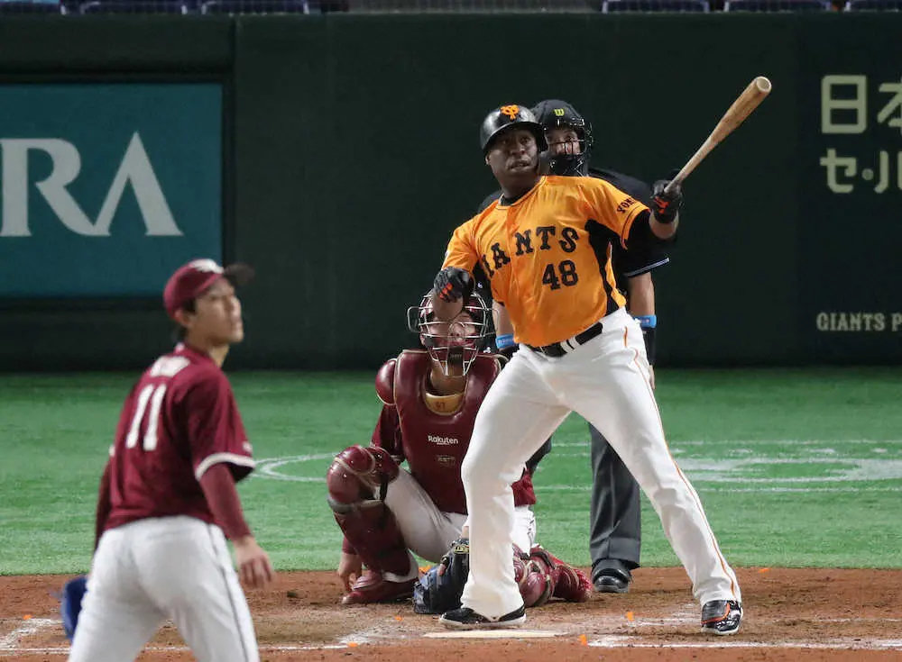 巨人 ウィーラー 12球団制覇弾 古巣 楽天と初対決で決勝6号3ラン スポニチ Sponichi Annex 野球