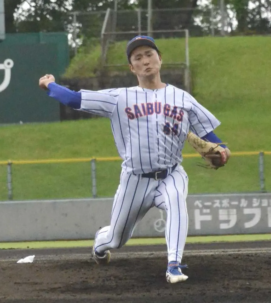 【画像・写真】西部ガスが快勝スタート　エースの村田が8回無失点　日本選手権九州地区予選