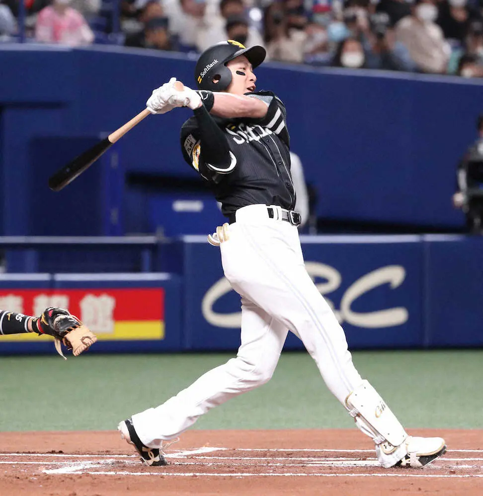 【画像・写真】柳田打！上林打！！甲斐打！！！　ソフトバンク連敗ストップへ電光石火初回3点
