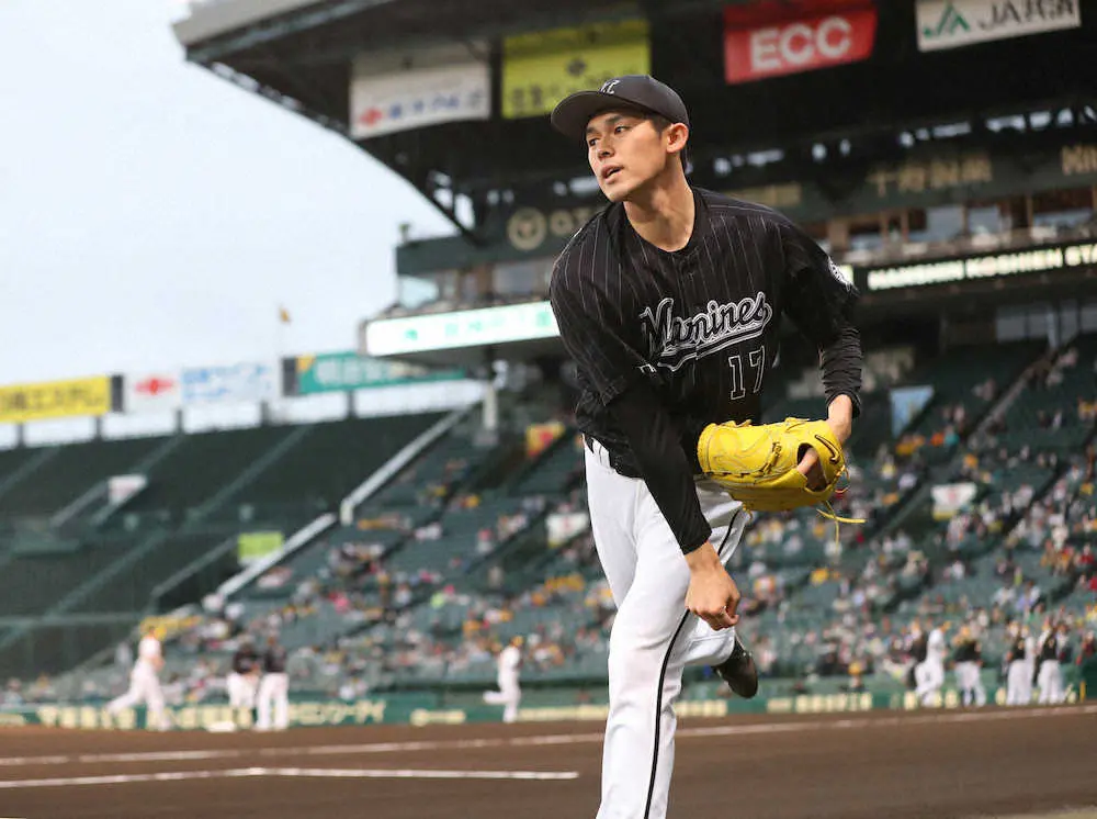 【画像・写真】ロッテ・朗希　ゲームから現実へ…幼なじみと“泣きの1回”重ねた甲子園で初勝利