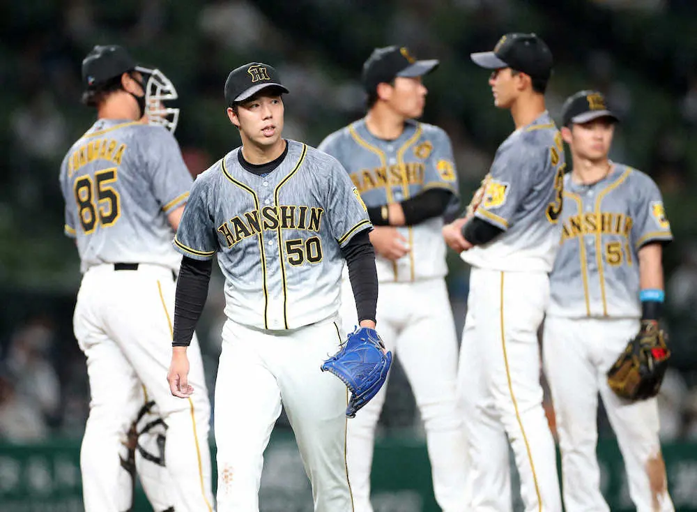 【画像・写真】阪神・青柳は5回1/3を4失点で降板　中13日のマウンドで、中盤に崩れる