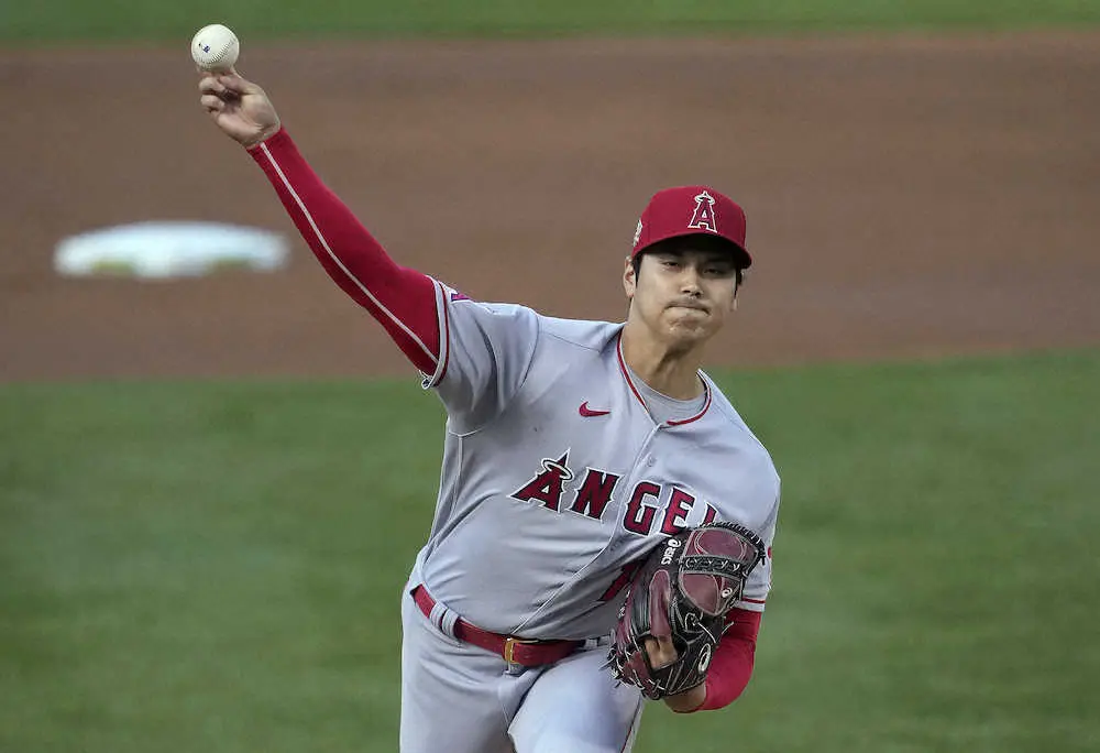 【画像・写真】大谷翔平　今季初黒星　勝ち越し許し7回途中で降板　最速158キロ　あわや乱闘も冷静