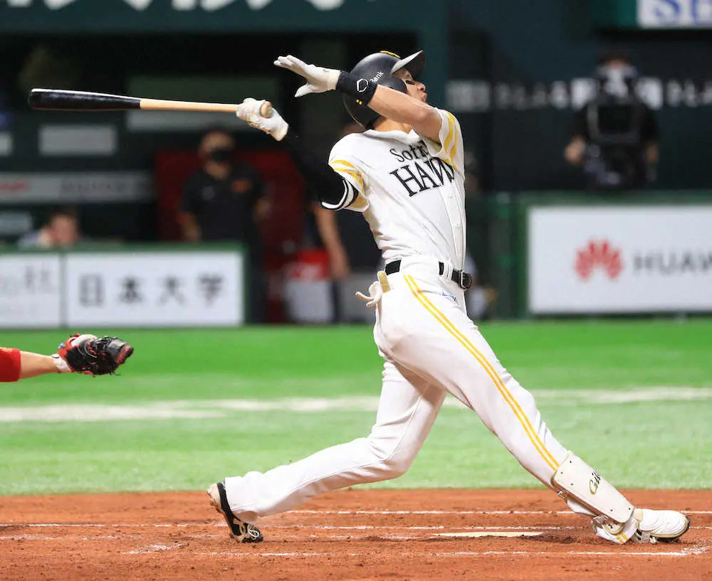 【画像・写真】ソフトバンク　柳田＆長谷川の2者連続弾で早々に同点