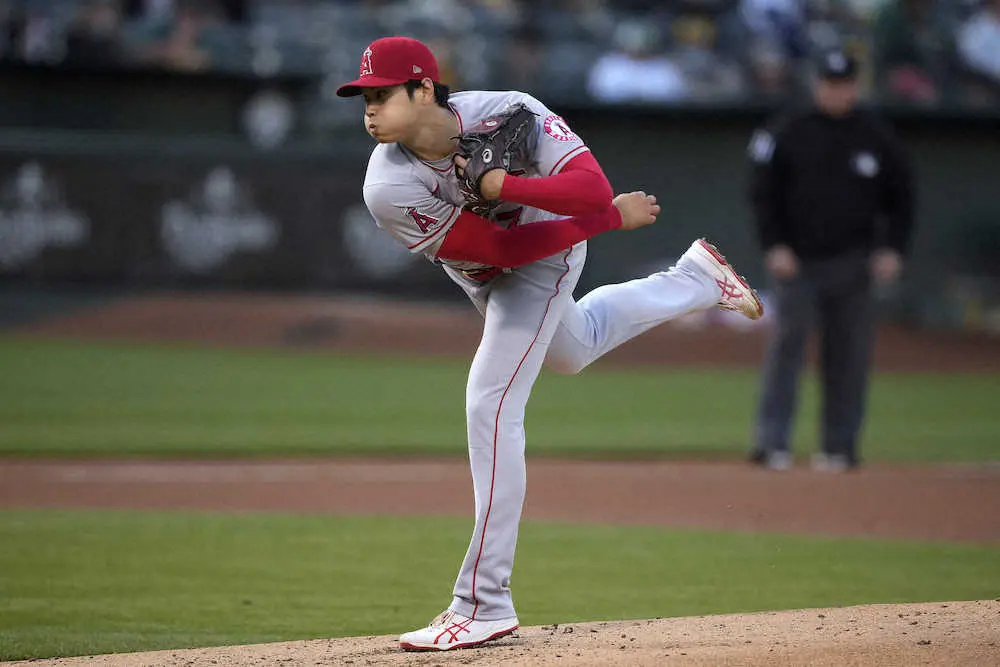 【画像・写真】大谷あわや乱闘…攻めた内角球に「カモン、ショー!」7回途中3失点で今季初黒星