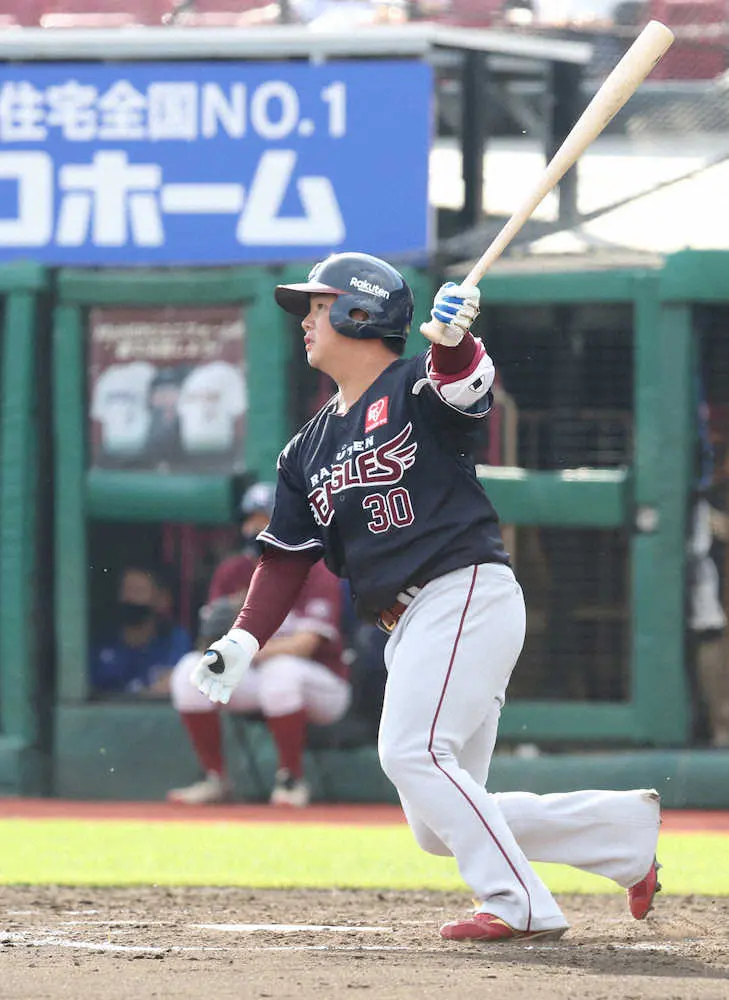 【画像・写真】楽天・横尾がマー君黒星消した！「何とか食らいついて」今季チーム初の代打タイムリー