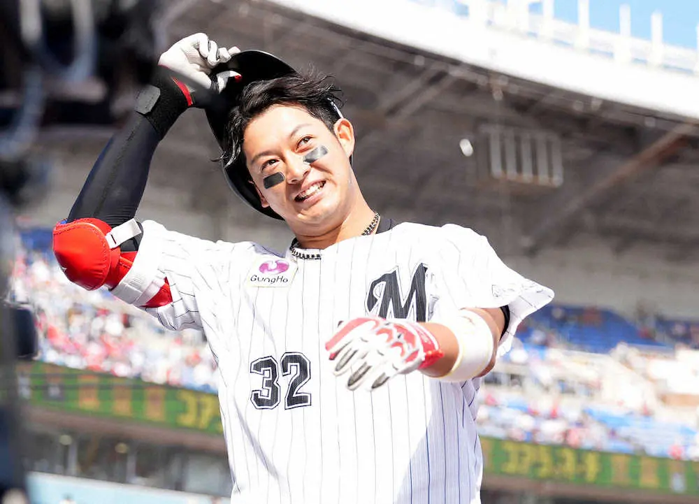【画像・写真】出た！ロッテ・佐藤都が今季1号ソロ　正捕手不在で奮闘2年目