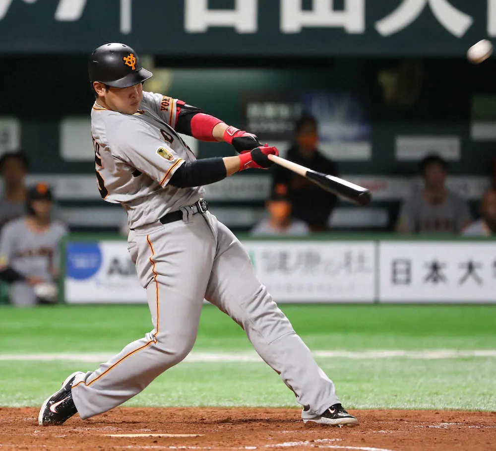 【画像・写真】巨人・岡本の責任感　4番の意地で決勝弾　リーグトップタイ14号　月間9発は自身最多タイ