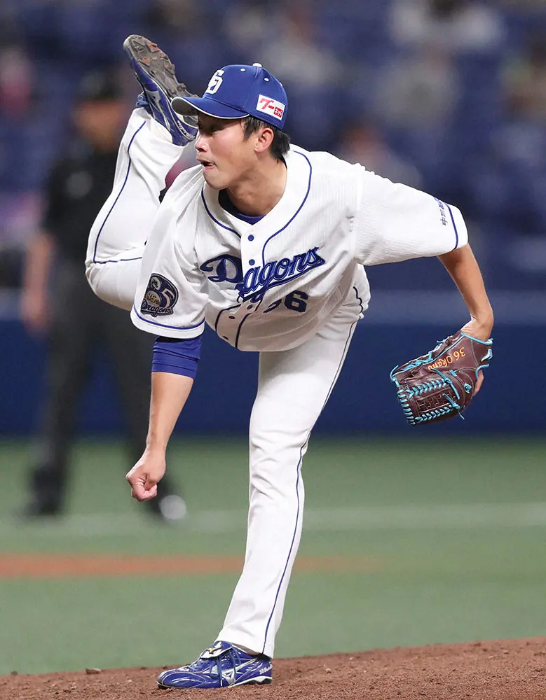 【画像・写真】【ファーム情報】中日・岡野が12球団で唯一の防御率0点台　5勝と合わせて2冠