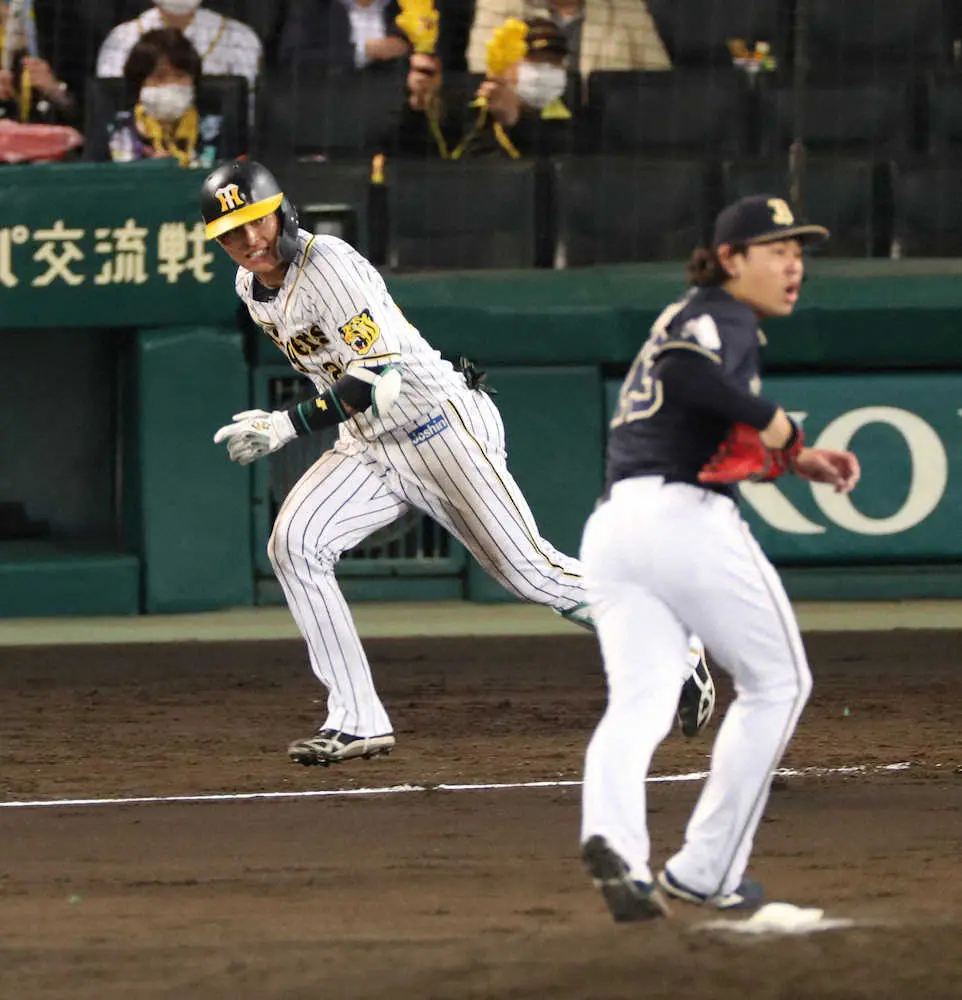 【画像・写真】亀山つとむ氏　躍動する阪神・北條、追い込まれた男の意地を見た　もったいないバントミスには猛省を