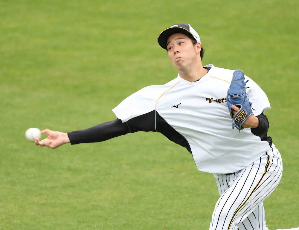 【画像・写真】阪神・青柳「そろそろホームで」　4日のソフトB戦で甲子園での登板に4度目の挑戦も予報は雨…