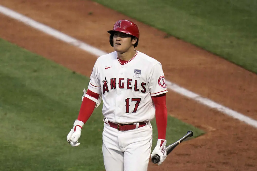 【画像・写真】エンゼルス・大谷、また天敵打てず…マリナーズ・シェフィールドの前に3打席連続三振