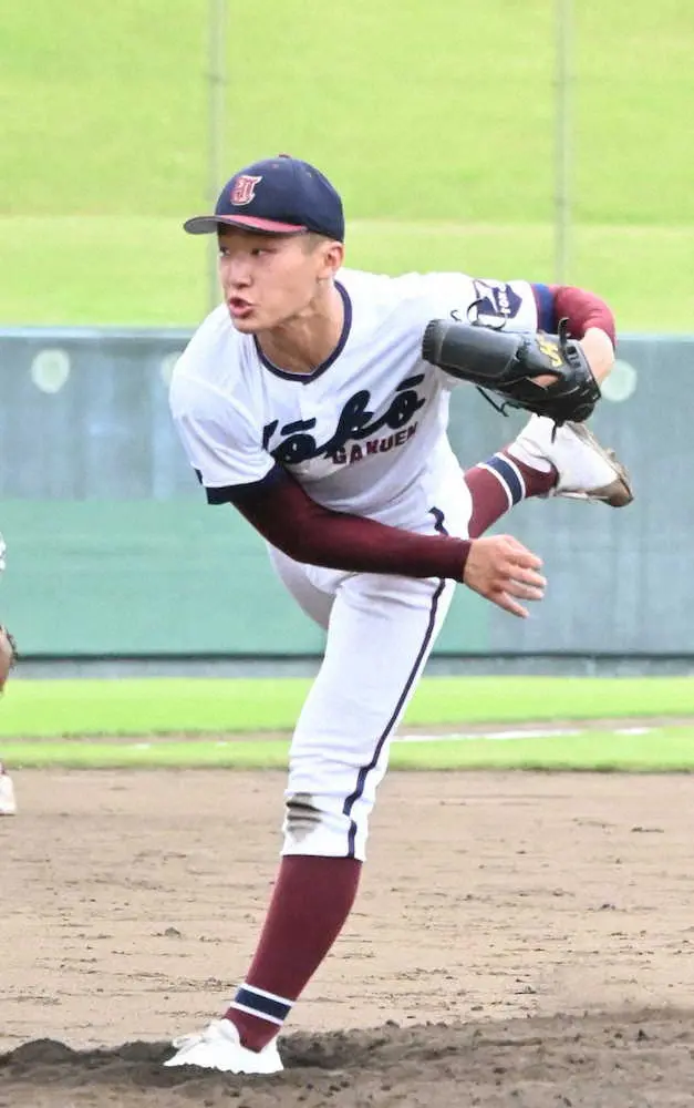 【画像・写真】桐光学園・中嶋「成長して夏に150キロ出したい」、148キロ右腕が飛躍誓う