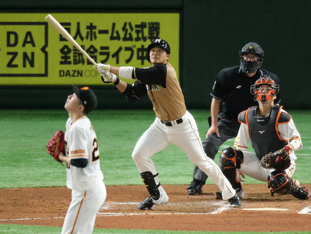 【画像・写真】日本ハム・王柏融　自己新4号逆転2ラン、日本のコロナワクチン提供に感謝