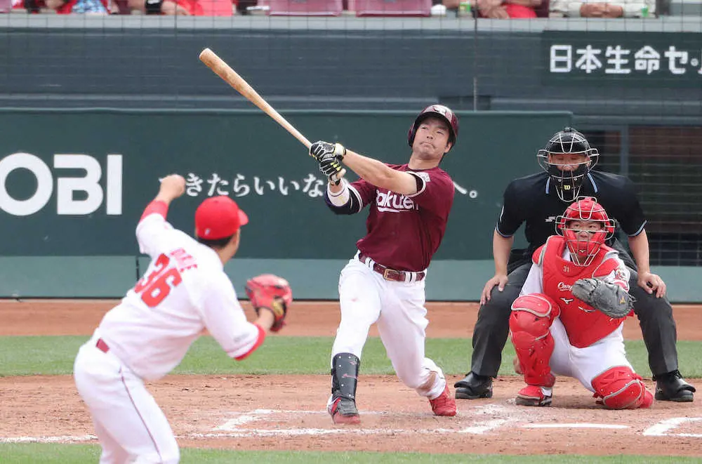 【画像・写真】楽天「3.5番」島内が決勝弾　4試合連続打点でリーグトップ46打点