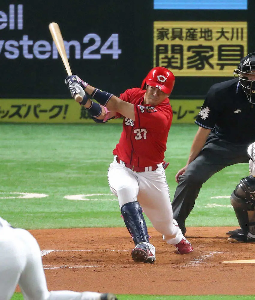 【画像・写真】広島・野間　出た!今季初タイムリー　3試合ぶり先発で結果「還すことができて良かった」